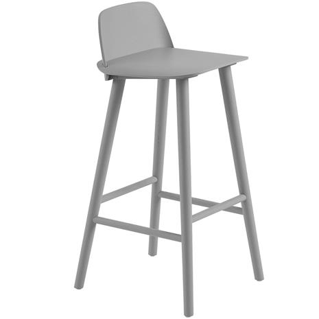 Muuto Nerd baarijakkara 75 cm harmaa