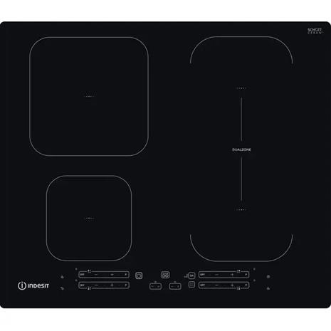 Indesit IB 65B60 NE Musta Sisäänrakennettu 59 cm alueen induktioliesi 4 vyöhykettä