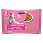 4x85g Junior lohi & porkkana Purina ONE kissan märkäruoka