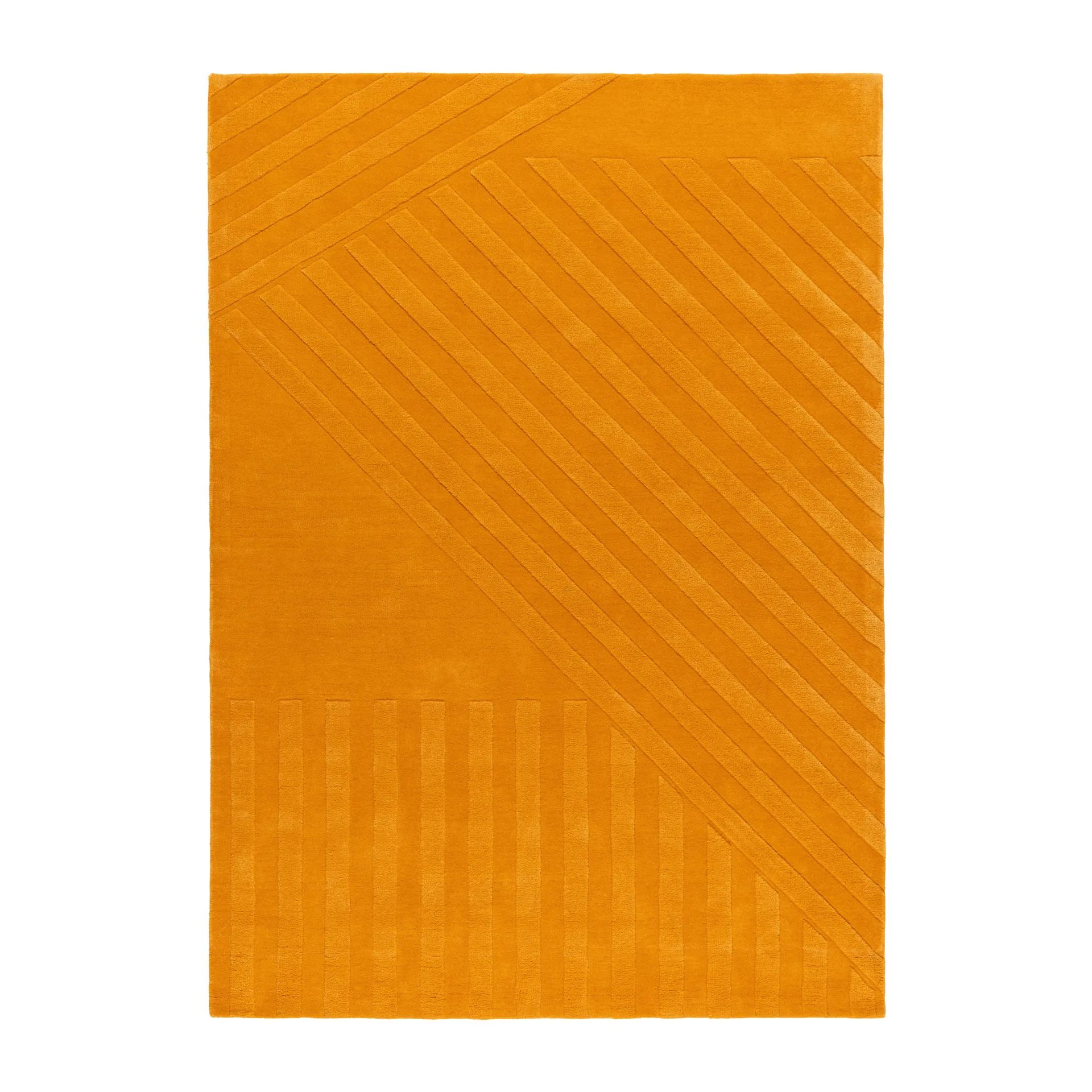 NJRD Levels Stripes villamatto Keltainen, 200x300 cm