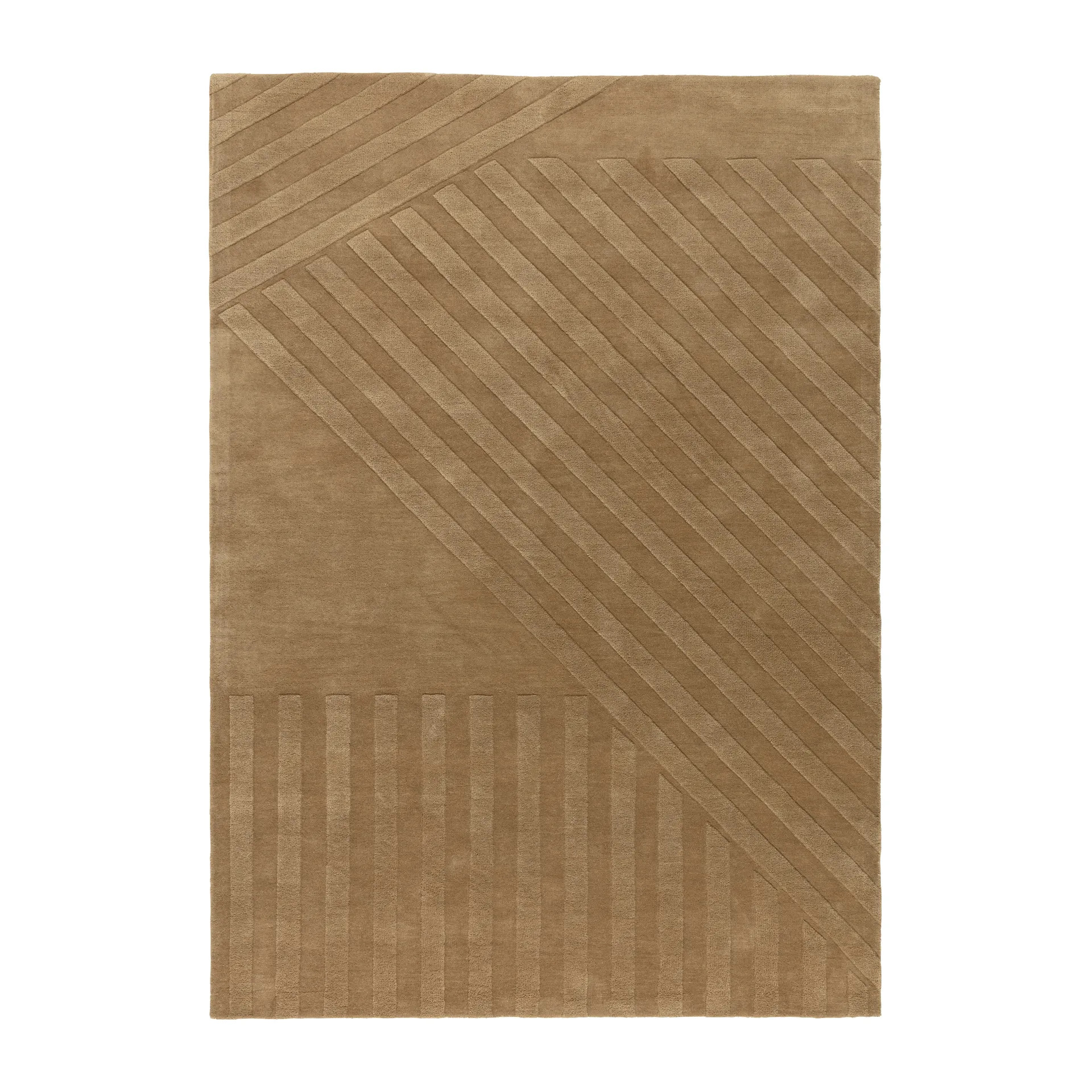 NJRD Levels Stripes villamatto Beige, 200x300 cm