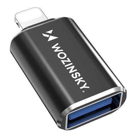 Wozinsky WALA-01 Lightning Adapter - USB-A OTG - Black