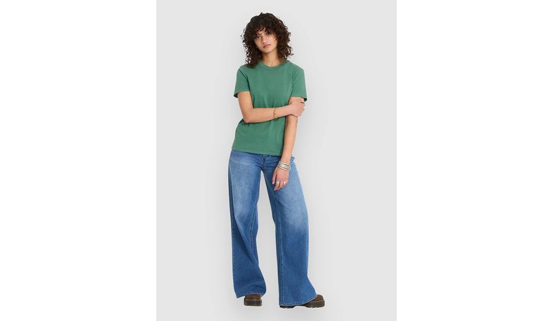 Volcom Solid Stone Emb T-Paita evergreen Naiset