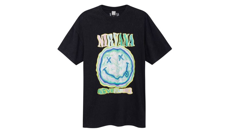 Nirvana - Amplified Collection - Scribble - T-paita - Miehet - Hiilenharmaa
