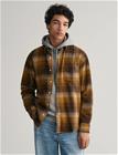 GANT Rel Heavy Flannel Check Shirt - Brown - S