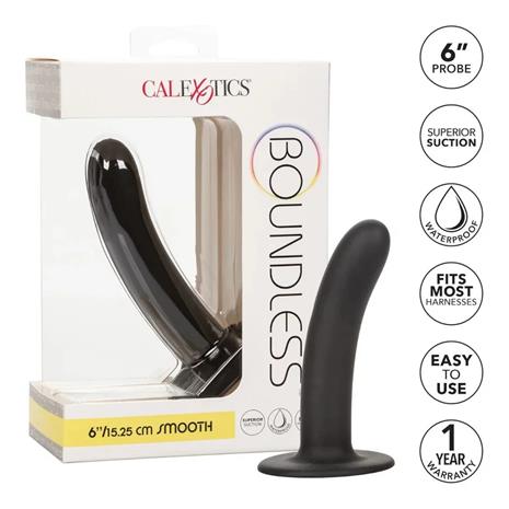 California Exotics Dildo Boundless 6 Sileä, Musta