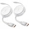 iOttie 100W Retractable USB-C Cable 2 Pack - white – kuva 1