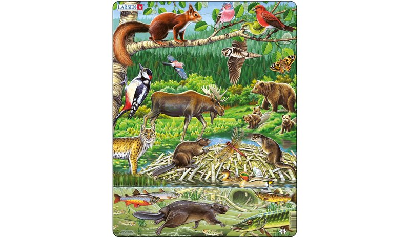 Larsen Puzzles Nordic Forest (45 pcs)