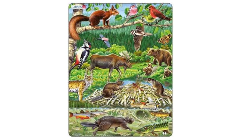 Larsen Puzzles Nordic Forest (45 pcs)