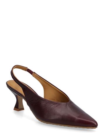 ANGULUS Sandals - Block Heels - Burgundy - 41