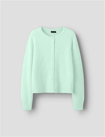 LMTD Nlfbynt Ls Knit Cardigan - Yellow - 170-176