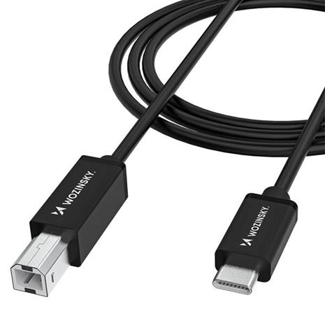 Wozinsky WKDDY2S USB-B - USB-C 2m Cable - Black
