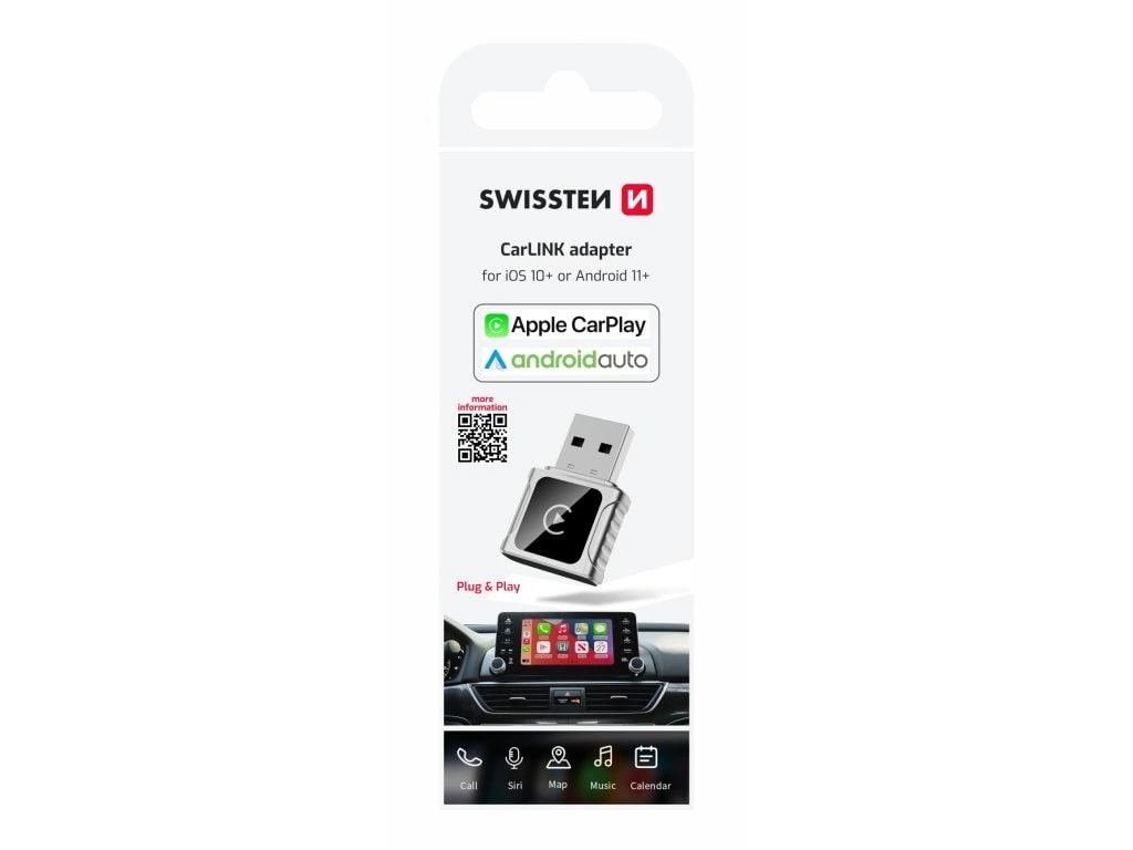 Swissten Carlink Apple CarPlay / Android Auto adapteri