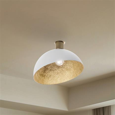 Kattovalaisin Sfera, Ø 35 cm, valkoinen/kulta