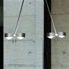 Riippuvalaisin PUK CEILING, 4-lamppuinen, mattakromi, 80 cm