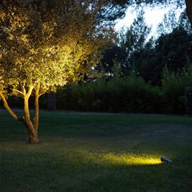 LED-aurinkokohdevalaisin OJE, harmaa, himmennettävä päivänvalosensori ajastin