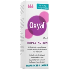 Bausch & Lomb Oxyal Triple Action 10 ml, kostutustipat
