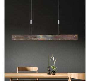 Quitani LED-riippuvalaisin Malu, kultaa hapetettu, pituus 100 cm