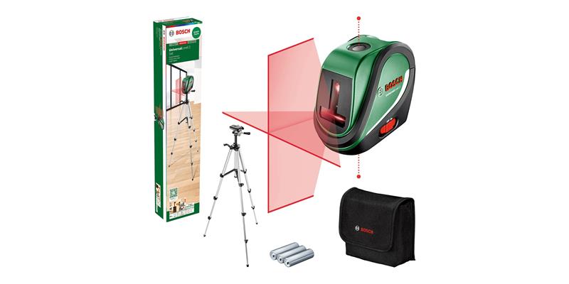 Bosch UniversalLevel 2 (0603663803) 3xAAA punainen, ristilinjalaser