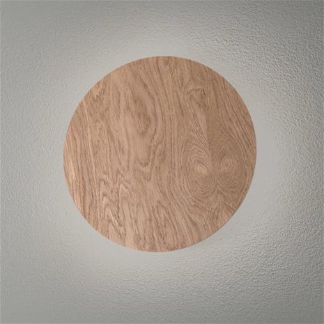 Envostar seinävalaisin Rito, vaalea puu, Ø 30 cm