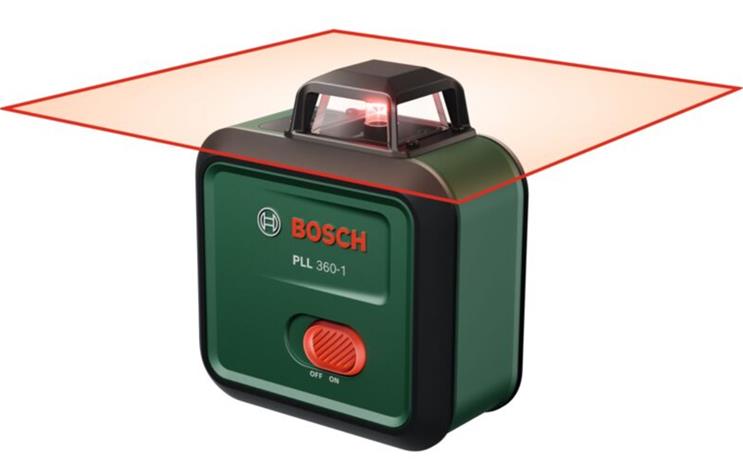 Bosch PLL 360-1 Basic (0603663L01) 2xAA punainen, linjalaser