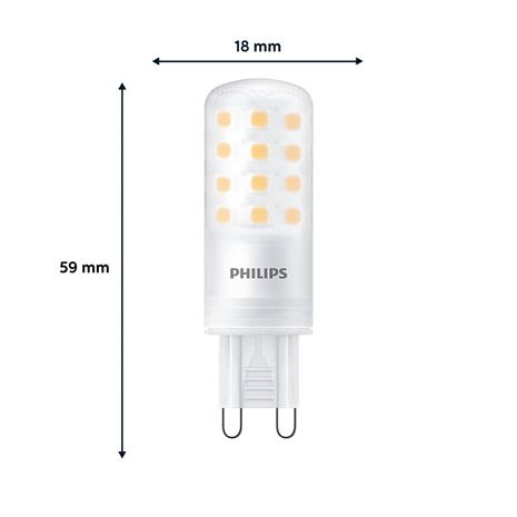 Philips LED-lamppu 4W/827 (40W) Dimmable G9