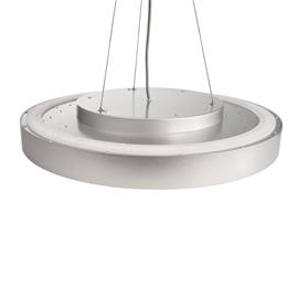 Menkar LED-riippuvalaisin, hopeanvärinen, Ø 80 cm, CCT, ylös/alasvalo