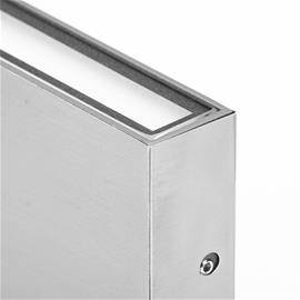 LED-ulkoseinälamppu CMD 9061, 11 cm, ruostumaton teräs, ylös/alas, IP54