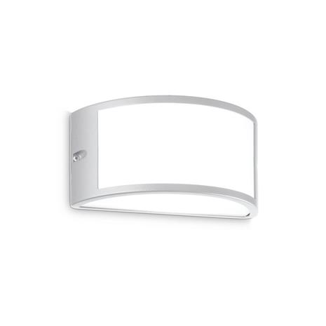 Ideal Lux ulkoseinävalaisin Rex 1, harmaa, alumiini, IP44, E27 – kuva 1/1