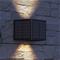 Calex Solar LED-ulkoseinävalaisin Caserta, ylös/alas, musta – kuva 1