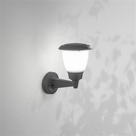 Ulkopuolinen seinälamppu Thiago, tummanharmaa, metalli, 20 cm, E27, IP54