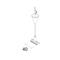 Ivela ripustin SQUARE 48 V musta, lukitus pendeli 2 m – kuva 1