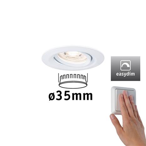 Paulmann Nova mini Plus easydim valkoinen