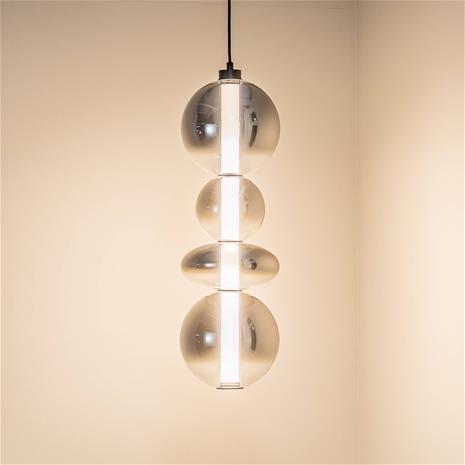 LED-kattokruunu johdossa DAPHNE LED/36W/230V harmaa