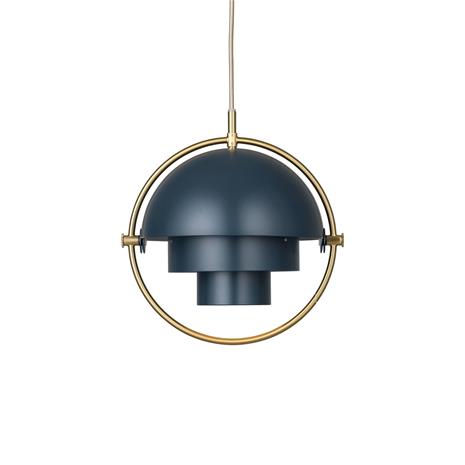 Gubi Multi-Lite Riippuvalaisin ä˜25,5 cm, Messinki/Midnight Blue