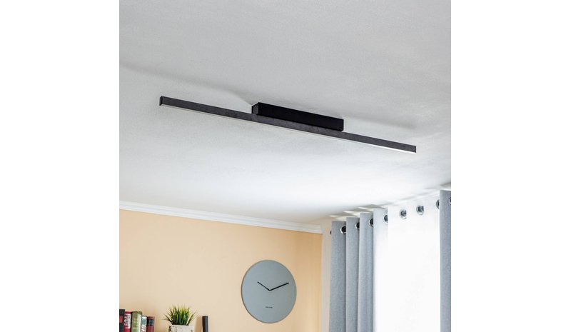 Quitani Zino LED-kattovalaisin liuskekivenharmaa 38W