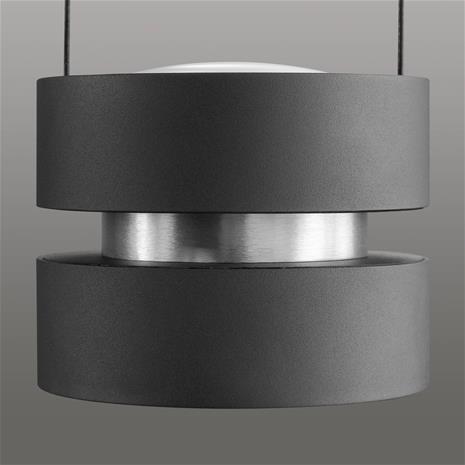 LED-riippuvalaisin Glow-Sphere, pituus 112 cm, musta, metalli