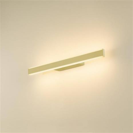 SLV kylpyhuoneen LED-seinävalaisin One Linear, 52 cm, messinkivärinen
