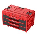 Qbrick System One Drawer 3 Toolbox 2.0 Red - vankka työkalujen järjestäjä
