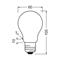 OSRAM LED-lamppu E27 5W matta 2,700K 1055lm 2er – kuva 1