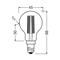 OSRAM LED-hehkulanka E14 2.2W 2700K 470lm 2-pack 2-pack – kuva 1