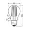 OSRAM LED-lamppu E27 2,2W hehkulanka 2 700K 470lm 2-pack – kuva 1