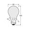 OSRAM LED-lamppu matta E27 6.5W 827 4-pack 4-pack – kuva 1