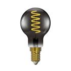 Arcchio LED-lamppu, hehkulanka, E14, 4,9 W, savuharmaa