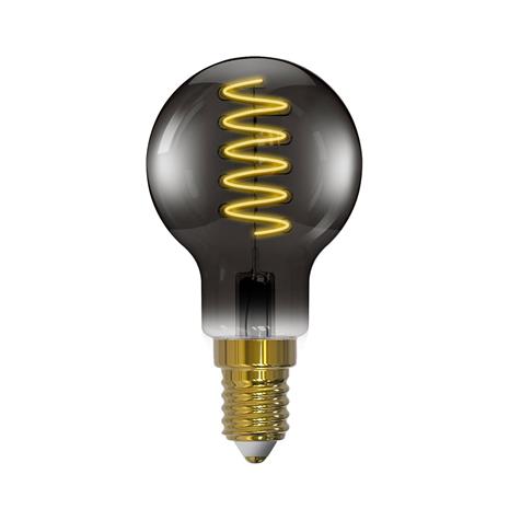Arcchio LED-lamppu, hehkulanka, E14, 4,9 W, savuharmaa – kuva 1/1