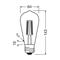 OSRAM LED-lamppu Edison E27 5W hehkulanka 2,700K – kuva 1