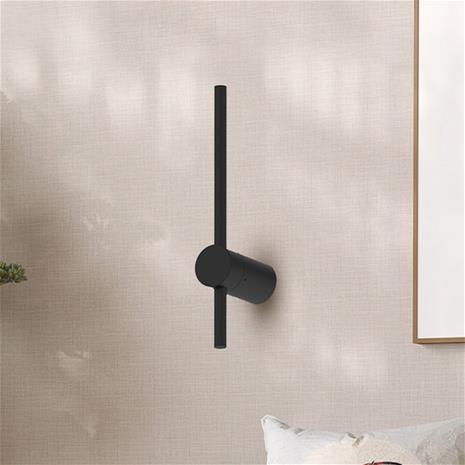 LED-seinävalaisin Swing, korkeus 30 cm, CCT, metalli, musta