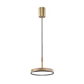LED-riippuvalaisin Don, kultainen, Ø 20 cm, metalli