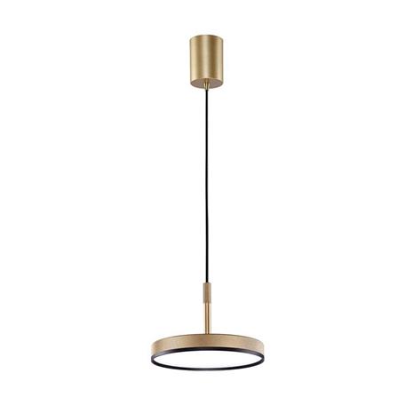 LED-riippuvalaisin Don, kultainen, Ø 20 cm, metalli