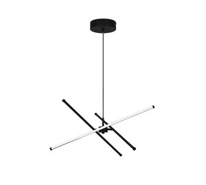 LED-riippuvalaisin Sandy, pituus 60 cm, musta, metalli
